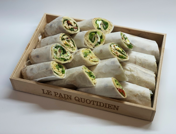 Plateau wraps (16 stuks - 8 van elk)